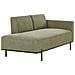 Chaise Longue Savasse Lino Sintetico Verde - Foto miniatura 3