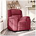 Poltrona Reclinabile in Tessuto Rosso Vino - Foto miniatura 2