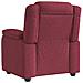 Poltrona Reclinabile in Tessuto Rosso Vino - Foto miniatura 5