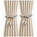 Set Di 2 Fermatenda Decorativi A Sfera - Eleganti Accessori Per Tende Grey - Foto miniatura 2