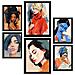 Set Di 6 Stampe Poster ""ambizioso Nelle Donne"", Dipinti Decorativi Estetici Per Il Tuo Soggiorno, Camera Da Letto, Casa A3 & A4 Cornice Nera - Foto miniatura 1