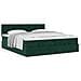 Struttura Letto Pouf con Materassi 160x200 cm Velluto - Foto miniatura 4