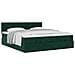 Struttura Letto Pouf con Materassi 160x200 cm Velluto - Foto miniatura 5