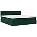 Struttura Letto Pouf con Materassi 160x200 cm Velluto - Foto miniatura 6