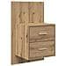 Testata con Comodino 3 pcs Rovere artigianale Legno multistrato - Foto miniatura 6