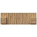 Testata con Comodino 3 pcs Rovere artigianale Legno multistrato - Foto miniatura 7