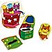 Set Di Lacci Educativi In Legno Per Camera Dei Bambini 22x22 Cm, Multicolore - Foto miniatura 2