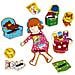 Set Di Lacci Educativi In Legno Per Camera Dei Bambini 22x22 Cm, Multicolore - Foto miniatura 4