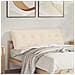 Cuscino per Schiena Beige 140 x 50 cm Tessuto in Microfibra - Foto miniatura 2