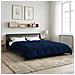 Duvet Invernale Trapuntato Blu Scuro 200 x 220 cm Microfibra - Foto miniatura 2