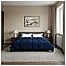 Duvet Invernale Trapuntato Blu Scuro 200 x 220 cm Microfibra - Foto miniatura 4