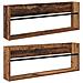 Scaffale per riviste 2 pcs Legno vecchio 80 x 12 x 30 cm - Foto miniatura 1