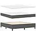 Letto a molle con materasso Grigio scuro 180 x 200 cm Tessuto - Foto miniatura 6