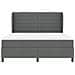 Letto a molle con materasso Grigio scuro 180 x 200 cm Tessuto - Foto miniatura 7