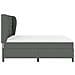 Letto a molle con materasso Grigio scuro 180 x 200 cm Tessuto - Foto miniatura 8