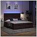 Struttura Letto Pouf con Materassi 160x200 cm in Tessuto - Foto miniatura 3