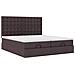 Struttura Letto Pouf con Materassi 160x200 cm in Tessuto - Foto miniatura 7