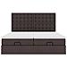 Struttura Letto Pouf con Materassi 160x200 cm in Tessuto - Foto miniatura 8