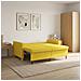 Divano Letto Estraibile Giallo Chiaro Tessuto - Foto miniatura 2
