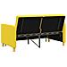 Divano Letto Estraibile Giallo Chiaro Tessuto - Foto miniatura 9