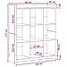 Libreria Rovere Sonoma 87,5 x 30 x 111 cm Legno ingegnerizzato - Foto miniatura 7