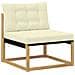 Set di divani da esterno 9 pcs Bianco e Crema 79 x 79 x 37 cm - Foto miniatura 4
