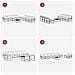 Set di divani da esterno 9 pcs Bianco e Crema 79 x 79 x 37 cm - Foto miniatura 7
