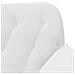 Loveseat con bottoni imbottiti Bianco 111 x 68 x 80 cm Tessuto - Foto miniatura 7