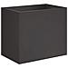 Vaso da giardino Nero 50 x 40 x 50 cm Acciaio laminato a freddo - Foto miniatura 1