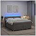 Letto box spring con materasso Grigio Chiaro 160 x 200 cm - Foto miniatura 2
