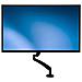 Supporto slim per Monitor LCD LED Schermo Display - Braccio Regolabile in altezza con sistema gestione cavi - Foto miniatura 6