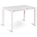 Tavolo Allungabile Top In Vetro Acidato Struttura Metallo Bianco Pixel Om 189 Bi - Foto miniatura 2