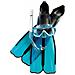 Kit Snorkeling 39/40 Pinne Rondinella + Maschera Onda + Aeratore Gringo - Foto miniatura 1
