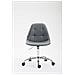 Sedia Ufficio Reims Similpelle I Sedia Lavoro con Ruote I Sedia Pc Imbottita da Scrivania, Regolabile E Girevole Grigio - Foto miniatura 2