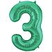 Folat Bv - Palloncino Alluminio Numero Verde 86 Cm - Foto miniatura 5