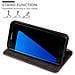 Custodia Compatibile Con Samsung Galaxy S7 Edge In Rosso Nero - Coperchio Protettiva Con Chiusura Magnetica, Funzione Stand E Tasca Per Le Carte - Foto miniatura 6
