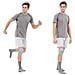 KS10 Tutore Fascia Ginocchio con Foro Rotuleo. Ginocchiera Regolabile in Neoprene. Supporto Menisco. Dolore Artritico, Riabilitazione Infortuni Sport e Protezione. Colore Grigio - Foto miniatura 4