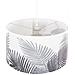 Lampada A Sospensione Motivo A Palme Bianco / Grigio Ziller - Foto miniatura 3