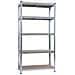 Scaffale In Acciaio Galvanizzato 5 Ripiani 90x40x180 Montaggio A Innesto - Foto miniatura 1