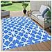 Tappeto Da Esterni Blu E Bianco 120x180 Cm In Pp - Foto miniatura 1