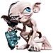 Mini Epics Tlotr - Statuetta Gollum - Licenza Ufficiale - Weta Workshop Limited - Foto miniatura 1