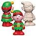Ar743 Elf Ceramica Coin Banks Decorazioni Per Natale Ceramica Artigianale Di Attivit Per Bambini E Adulti (confezione Da 2) Crema Confezione - Foto miniatura 1