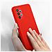Cover In Silicone Semirigido Samsung Galaxy A32 5g Con Finitura Soft Touch Rossa - Foto miniatura 7