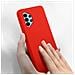 Cover In Silicone Semirigido Samsung Galaxy A32 5g Con Finitura Soft Touch Rossa - Foto miniatura 3