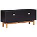 Mobile Porta Tv 100x35x45 Cm In Legno Massello Di Acacia E Mdf - Foto miniatura 2