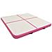 Tappetino Ginnastica Gonfiabile con Pompa 200x200x20cm PVC Rosa - Foto miniatura 2