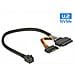 0.3m, SFF-8643 / U. 2 SFF-8639 + SATA SFF-8643 U. 2 SFF-8639 + SATA Nero cavo di interfaccia e adattatore - Foto miniatura 1