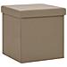 Sgabello Con Contenitore Pieghevole Cappuccino In Pvc - Foto miniatura 2