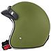 Casco Jet Moto Omologato Ece 22-05 Custom Verde Opaco Scooter Militare Taglia S - Foto miniatura 9