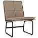 Sedia Lounge Cappuccino 54x75x76 Cm In Similpelle - Foto miniatura 2